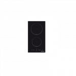 Candy | Domino | CDH 30 | Vitroceramic | Number of burners/cooking zones 2 | Touch | Timer | Black | Display