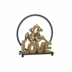 Ap&scaron;vietimo apdaila DKD Home Decor Love Triu&scaron;is Derva (30 x 11 x 31,5 cm)