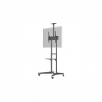 Goobay Floor stand | 59508 TV Presentation Stand Pro (Size L) | Adjustable Height, Tilt | 37-70 " | Black