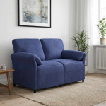 Dvita&scaron;kė sofa Policijos mėlyna 138 x 83 x 95 cm Aksomas
