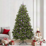 Dirbtinė Kalėdų eglutė su 300 LED Žalia 240 cm PVC ir metalas