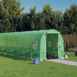 &Scaron;iltnamis su plieno rėmu, žalios spalvos, 12x2x2m, 24m&sup2;