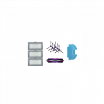 Midea | Spare Parts Kit: 6x Side Brush, 1x Main Brush, 3x HEPA Filter, 2x Mopping Cloth for I5C
