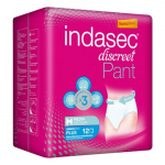 Sauskelnės &scaron;lapimo nelaikymui Pant Plus Indasec Pant Plus (12 uds) 12 vnt.