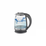 Adler | Kettle | AD 1286 | Standard | 2200 W | 2 L | Plastic/Glass | 360&deg; rotational base | Grey/ transparent