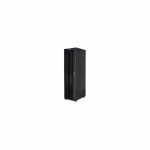 Lanberg | Rack cabinet 19" free-standing 47U/800x1000 (flat pack) with glass door, LCD | FF01-8047-12BL | Black