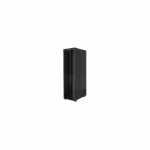 Lanberg | Rack cabinet 19" free-standing 47U/800x1200 (flat pack) with glass door, LCD | FF01-8247-12BL | Black