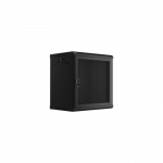Lanberg | Rack cabinet 19" wall-mount 12U/600x450 with perforated door (flat pack) | WF01-6412-23B | Black