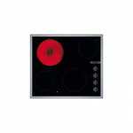 Bosch | Hob | PKE645CA2E | Vitroceramic | Number of burners/cooking zones 4 | Rotary knobs | Black