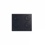 Candy Hob | CVW6BB | Gas on glass | Number of burners/cooking zones 4 | Knobs | Black