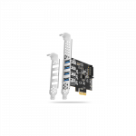 AXAGON PCI-Express card with four external USB 3.2 Gen1 ports with dual power | PCEU-43RS