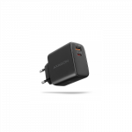 AXAGON GaN wallcharger 2x port (USB-A + USB-C), PD3.0/PPS/QC4+/SFC2.0/AFC/SCP/FCP/Apple, 45W | ACU-PQ45
