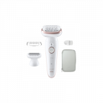 Braun Epilator | SES9-030 Silk &eacute;pil 9 | Operating time (max) 50 min | Number of power levels 2 | Wet & Dry | White/Rose