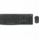 Klaviatūra ir belaidė pelė Logitech MK295 Prancūzų Juoda Pilka AZERTY