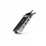 AXAGON USB-C 5Gbps GLASS 6in1 Hub | HMC-6GLN