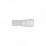 Lanberg | Rack cabinet 19" wall-mount 6U/600x450 for self-assembly with metal door (flat pack) | WF01-6406-00S | Grey