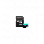 ADATA | Premier Pro UHS-I U3 V30S | 64 GB | MicroSDXC | Flash memory class 10 | Adapter