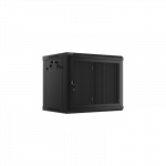 Lanberg | Rack cabinet 19" wall-mount 9U/600x450 with perforated door (flat pack) | WF01-6409-23B | Black