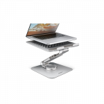 AXAGON Desk Mount | STND-LR stand with 360&deg; rotation for laptops and tablets | Adjustable Height, Angle | 10-17.3 " | Aluminum