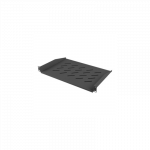 Lanberg 19" fixed shelf 1U/483x315mm, max load capacity up to 25kg | AK-1008-B | Black