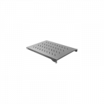Lanberg 19" fixed shelf 1U/483x700mm, max load capacity up to 15kg | AK-1010-B | Black