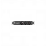 Lanberg Power Distribution Unit (PDU) 10" 1U 16A 2m 3x French Outlets | PDU-03E-0200-BK