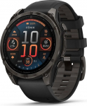 Garmin fenix 8 3.56 cm (1.4") AMOLED 47 mm Digital 454 x 454 pixels Touchscreen Black Wi-Fi GPS (satellite) | 010-02904-21 | 753759338114