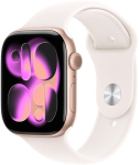 Apple Watch Series 11 GPS 46mm Rose Gold Aluminium Case with Pink Sport Band - S/M | MEV64MP/A | 195950632057