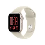 Apple Watch SE 3 GPS + Cellular 40 mm Starlight Aluminium Case with Sand Sport Band - M/L | MJLE4ZR/A | 0195951260471
