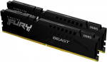 Kingston Fury Beast Black 128GB [2x64GB 5600MHz DDR5 CL36 DIMM] | KF556C36BBEK2-128 | 740617350067