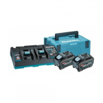 Makita Akumuliatoriu ir ikroviklio komplektas MAKITA 40V MAX XGT 2x5,0Ah | 0088381583039 | 0088381583039