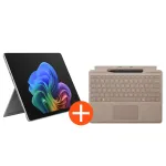 Microsoft Surface Pro 13" (12. Edition) Touch Platin Snapdragon X2 Elite 16GB/1TB SSD Win11 EP2-65068 inkl. MS Pro Keyboard mit Slim Pen Sand | EP2-65068+8X6-00149 | 0196388769568