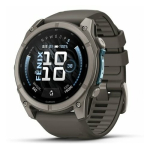 Garmin fenix 9 43mm Kieselgrau/Titan Silikon Armband | 010-04761-11 | 753759380991