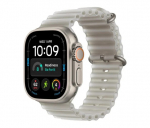 Apple  Watch Ultra 4 GPS + Cellular 49mm Natural Titanium Case with Translucent Grey Ocean Band | MJAD4QP/A | 195951214863