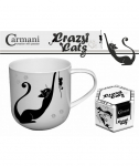 Carmani puodelis 500ml , "Crazy Cats", dovanų dėžutėje