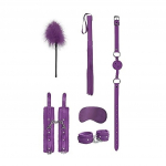 Suvaržymo rinkinys Ouch! Beginners Bondage Kit (violetinis)