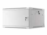 Komutacinė spinta 19'' pakabinama 6U 600x600mm (pilka, nesurinkta, IP20) ASP2-6606