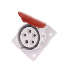 Pramoninis įleidžiamas ki&scaron;tukinis lizdas Pawbol B.1056 (16A, 5P, 400V, IP44)