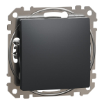 1 klavi&scaron;o kryžminis perjungiklis Schneider Electric Sedna Design SDD114107 (antracitas)