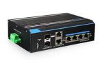 4 prievadų, 4 PoE pramoninis komutatorius UTEPO UTP7204GE-HPOE