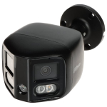 Panoraminė kamera Dahua IPC-PFW3849S-A180-E2-AS-PV-280B F2.8 (Juoda, 2&times;4 MP, 180&deg;, IR+LED 25 m, IP67)