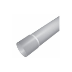 PVC vamzdis pilkas 40mm su i&scaron;platintu galu 3m (10)