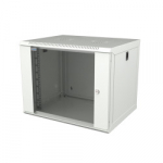 Komutacinė spinta 19'' pakabinama 3U 540x400x180mm (balta, stiklo durys)