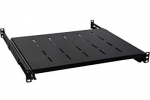 Stacionari lentyna 19'' 1U (800 mm gylio spintai, juoda, iki 60 kg)
