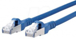 Patch kabelis (0.5m, S/FTP, CAT6, mėlynas)