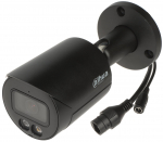 Dahua Bullet IPC-HFW2849S-S-IL-0280B-BLACK F2.8 (Juoda, 8MP 4K UHD, ~104&deg;, IR+balta &scaron;viesa 30m, IP67)