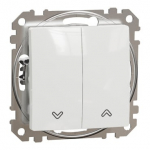 2 klavi&scaron;ų žaliuzių mygtukas Schneider Electric Sedna Design SDD111114 (10A, 250V, baltas)