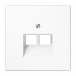 Kompiuterinio lizdo apdaila JUNG LS969-2UWW (balta, 2xRJ45)