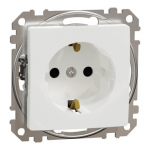 Ki&scaron;tukinis lizdas su įžeminimu ir apsauga nuo vaikų Schneider Electric Sedna Design SDD111022 (baltas)