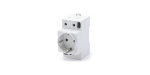 Ki&scaron;tukinis lizdas ant DIN bėgelio su įžeminimu Pawbol M.06-16A/250V-S